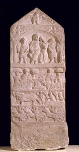Votief stèle gewijd aan Saturnus, de Boglio Stèle, 3e-4e eeuw